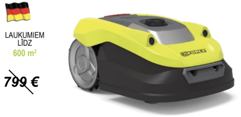 G-force KSG600PRO robotizētais pļāvējs